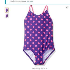 Kanu Surf Girls' 1-Piece Swimsuit w coverup